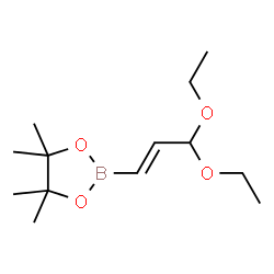 ChemSpider 2D Image | 2-[(1E)-3,3-Diethoxy-1-propen-1-yl]-4,4,5,5-tetramethyl-1,3,2-dioxaborolane | C13H25BO4