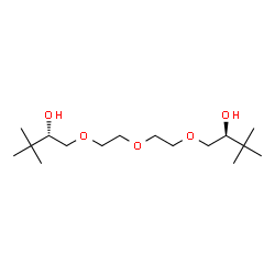 ChemSpider 2D Image | (2S,2'S)-1,1'-[Oxybis(2,1-ethanediyloxy)]bis(3,3-dimethyl-2-butanol) | C16H34O5