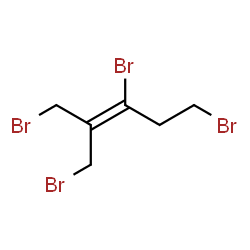 ChemSpider 2D Image | 1,3,5-Tribromo-2-(bromomethyl)-2-pentene | C6H8Br4