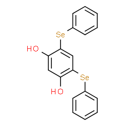 ChemSpider 2D Image | 4,6-Bis(phenylselanyl)-1,3-benzenediol | C18H14O2Se2