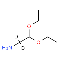 ChemSpider 2D Image | 2,2-Diethoxy(1,1-~2~H_2_)ethanamine | C6H13D2NO2