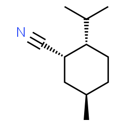 ChemSpider 2D Image | (1S,2S,5R)-2-Isopropyl-5-methylcyclohexanecarbonitrile | C11H19N