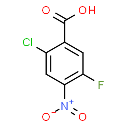 ChemSpider 2D Image | 2-Chloro-5-fluoro-4-nitrobenzoic acid | C7H3ClFNO4