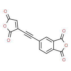 ChemSpider 2D Image | 5-[(2,5-Dioxo-2,5-dihydro-3-furanyl)ethynyl]-2-benzofuran-1,3-dione | C14H4O6