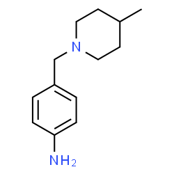 ChemSpider 2D Image | 4-[(4-Methyl-1-piperidinyl)methyl]aniline | C13H20N2