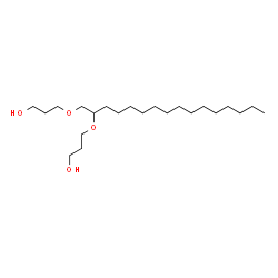 ChemSpider 2D Image | 3,3'-[1,2-Hexadecanediylbis(oxy)]di(1-propanol) | C22H46O4