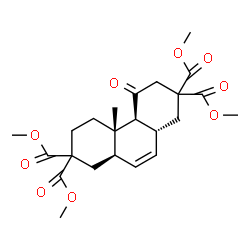 ChemSpider 2D Image | Tetramethyl (4aS,4bS,8aR,10aR)-4b-methyl-4-oxo-1,3,4,4a,4b,5,6,8,8a,10a-decahydro-2,2,7,7-phenanthrenetetracarboxylate | C23H30O9