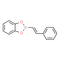 ChemSpider 2D Image | 2-[(E)-2-Phenylvinyl]-1,3,2-benzodioxaborole | C14H11BO2