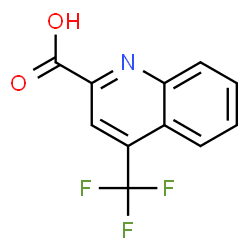 ChemSpider 2D Image | 4-(Trifluoromethyl)-2-quinolinecarboxylic acid | C11H6F3NO2