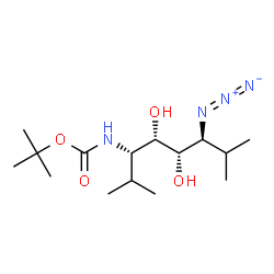 ChemSpider 2D Image | 2-Methyl-2-propanyl [(3S,4S,5S,6S)-6-azido-4,5-dihydroxy-2,7-dimethyl-3-octanyl]carbamate | C15H30N4O4