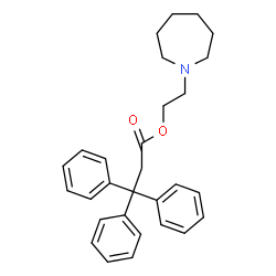 ChemSpider 2D Image | 2-(1-Azepanyl)ethyl 3,3,3-triphenylpropanoate | C29H33NO2