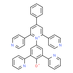 ChemSpider 2D Image | 4-[4-Phenyl-2,6-di(4-pyridinyl)-1-pyridiniumyl]-2,6-di(2-pyridinyl)phenolate | C37H25N5O