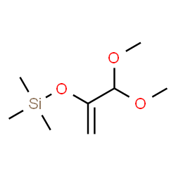 ChemSpider 2D Image | [(3,3-Dimethoxy-1-propen-2-yl)oxy](trimethyl)silane | C8H18O3Si