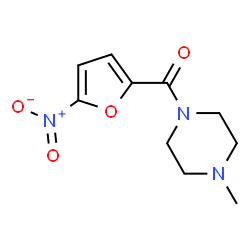 ChemSpider 2D Image | (4-Methyl-1-piperazinyl)(5-nitro-2-furyl)methanone | C10H13N3O4