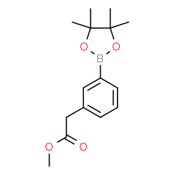 ChemSpider 2D Image | Methyl [3-(4,4,5,5-tetramethyl-1,3,2-dioxaborolan-2-yl)phenyl]acetate | C15H21BO4