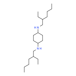ChemSpider 2D Image | N,N'-Bis(2-ethylhexyl)-1,4-cyclohexanediamine | C22H46N2