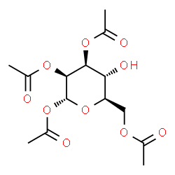 ChemSpider 2D Image | 1,2,3,6-Tetra-O-acetyl-alpha-D-mannopyranose | C14H20O10
