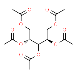 ChemSpider 2D Image | Arabinitol, pentaacetate | C15H22O10