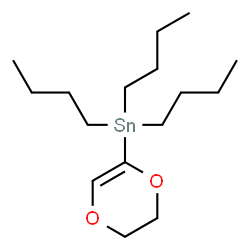 ChemSpider 2D Image | 2-(Tributylstannyl)-5,6-dihydro-[1,4]-dioxin | C16H32O2Sn