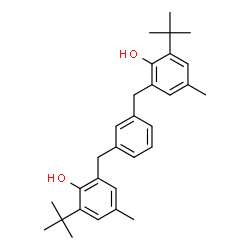 ChemSpider 2D Image | 2,2'-[1,3-Phenylenebis(methylene)]bis[4-methyl-6-(2-methyl-2-propanyl)phenol] | C30H38O2