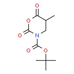 ChemSpider 2D Image | tert-Butyl 5-methyl-2,6-dioxo-1,3-oxazinane-3-carboxylate | C10H15NO5