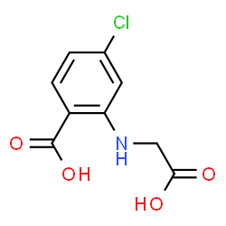 ChemSpider 2D Image | 2-[(Carboxymethyl)amino]-4-chlorobenzoic acid | C9H8ClNO4