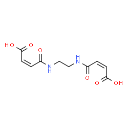 ChemSpider 2D Image | (2Z,2'Z)-4,4'-(1,2-Ethanediyldiimino)bis(4-oxo-2-butenoic acid) | C10H12N2O6
