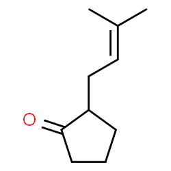 ChemSpider 2D Image | 2-Prenylcyclopentanone | C10H16O
