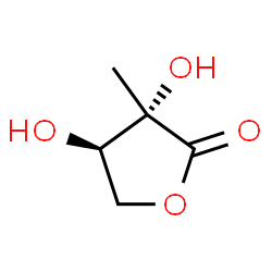ChemSpider 2D Image | (3S,4R)-3,4-Dihydroxy-3-methyldihydro-2(3H)-furanone | C5H8O4