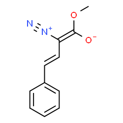 ChemSpider 2D Image | (1Z,3E)-2-Diazonio-1-methoxy-4-phenyl-1,3-butadien-1-olate | C11H10N2O2