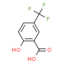 ChemSpider 2D Image | 2-Hydroxy-5-(trifluoromethyl)benzoic acid | C8H5F3O3