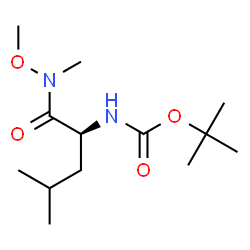 ChemSpider 2D Image | Boc-L-Leucine N,O-Dimethylhydroxamide | C13H26N2O4