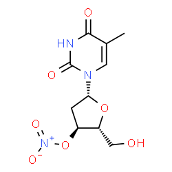 ChemSpider 2D Image | 3'-O-Nitrothymidine | C10H13N3O7