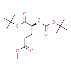 ChemSpider 2D Image | 5-Methyl 1-(2-methyl-2-propanyl) N-{[(2-methyl-2-propanyl)oxy]carbonyl}-L-glutamate | C15H27NO6