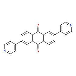 ChemSpider 2D Image | 2,6-Di(4-pyridinyl)-9,10-anthraquinone | C24H14N2O2