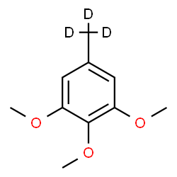 ChemSpider 2D Image | 1,2,3-Trimethoxy-5-(~2~H_3_)methylbenzene | C10H11D3O3