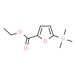 ChemSpider 2D Image | Ethyl 5-(trimethylsilyl)-2-furoate | C10H16O3Si
