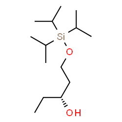 ChemSpider 2D Image | (3R)-1-[(Triisopropylsilyl)oxy]-3-pentanol | C14H32O2Si