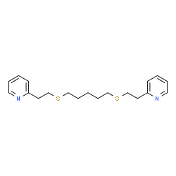ChemSpider 2D Image | 2,2'-[1,5-Pentanediylbis(sulfanediyl-2,1-ethanediyl)]dipyridine | C19H26N2S2