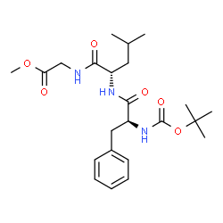 ChemSpider 2D Image | Methyl N-{[(2-methyl-2-propanyl)oxy]carbonyl}-L-phenylalanyl-L-leucylglycinate | C23H35N3O6