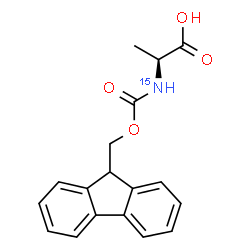 ChemSpider 2D Image | Fmoc-Ala-OH-15N | C18H1715NO4