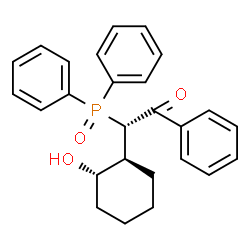 ChemSpider 2D Image | (2S)-2-(Diphenylphosphoryl)-2-[(1S,2S)-2-hydroxycyclohexyl]-1-phenylethanone | C26H27O3P