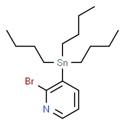 ChemSpider 2D Image | 2-Bromo-3-(tributylstannyl)pyridine | C17H30BrNSn