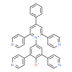 ChemSpider 2D Image | 4-[4-Phenyl-2,6-di(4-pyridinyl)-1-pyridiniumyl]-2,6-di(4-pyridinyl)phenolate | C37H25N5O