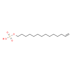 ChemSpider 2D Image | 13-Tetradecen-1-yl hydrogen sulfate | C14H28O4S