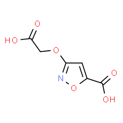 ChemSpider 2D Image | 3-(Carboxymethoxy)-1,2-oxazole-5-carboxylic acid | C6H5NO6