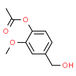 ChemSpider 2D Image | 4-(Hydroxymethyl)-2-methoxyphenyl acetate | C10H12O4
