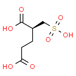 ChemSpider 2D Image | (2S)-2-(Sulfomethyl)pentanedioic acid | C6H10O7S