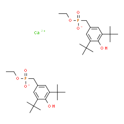 ChemSpider 2D Image | CALCIUM BIS(ETHYL 3,5-DI-TERT-BUTYL-4-HYDROXYBENZYLPHOSPHONATE) | C34H56CaO8P2
