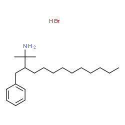 ChemSpider 2D Image | 3-Benzyl-2-methyl-2-tridecanamine hydrobromide (1:1) | C21H38BrN